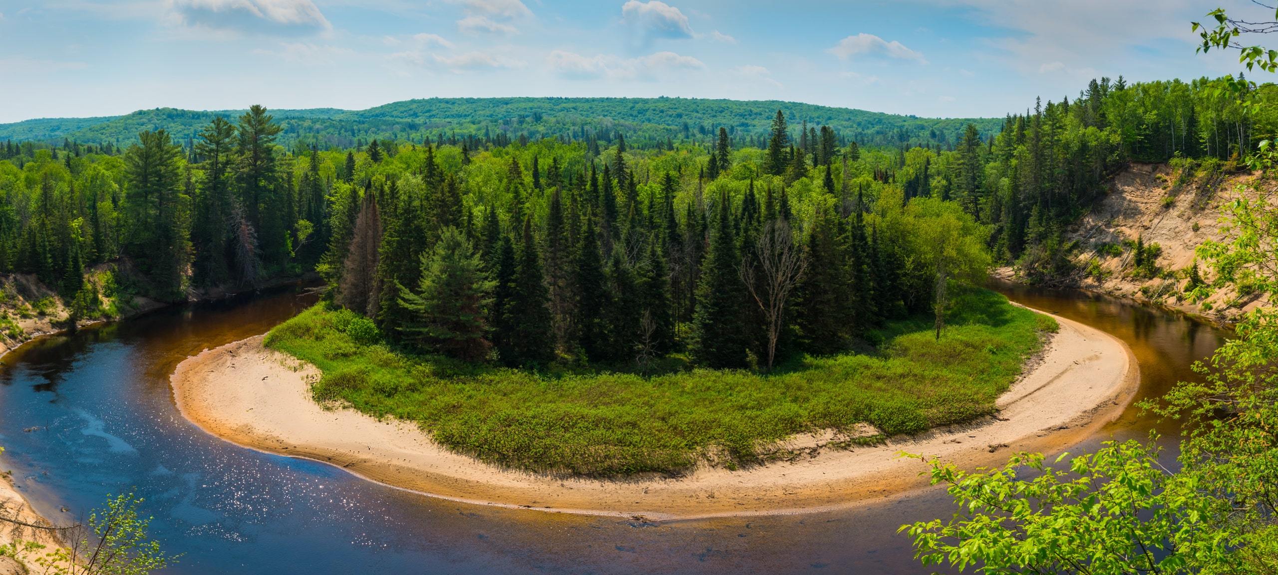 View of Arrowhead Provincial Park, north of Huntsville, ON
